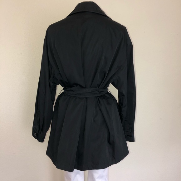Prada 90’s Black Double-Breasted Belted Jacket - Picture 8 of 8